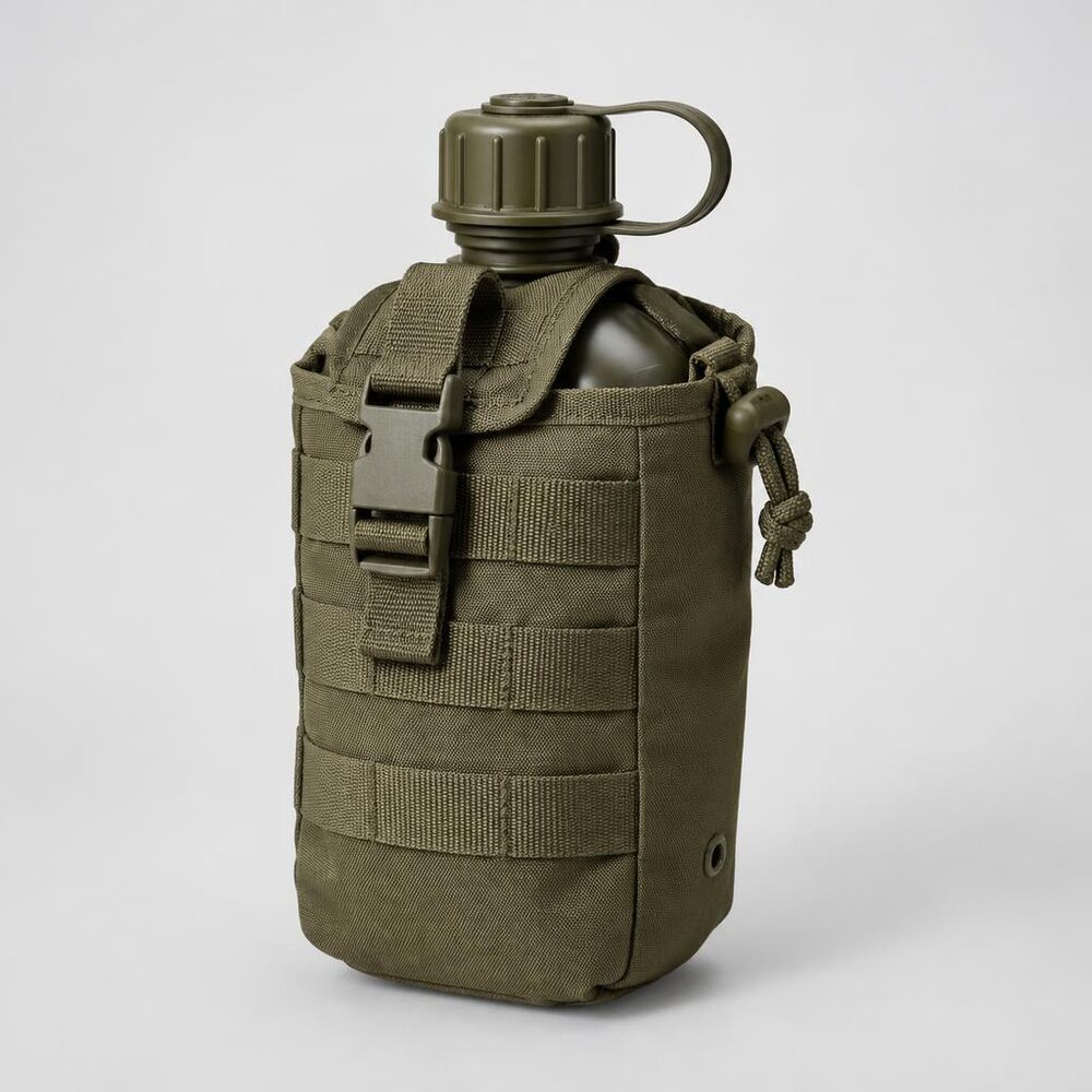 Military Water Bottle with Pouch